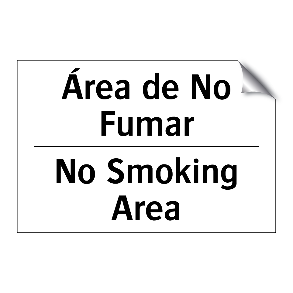 Área de No Fumar - No Smoking Area