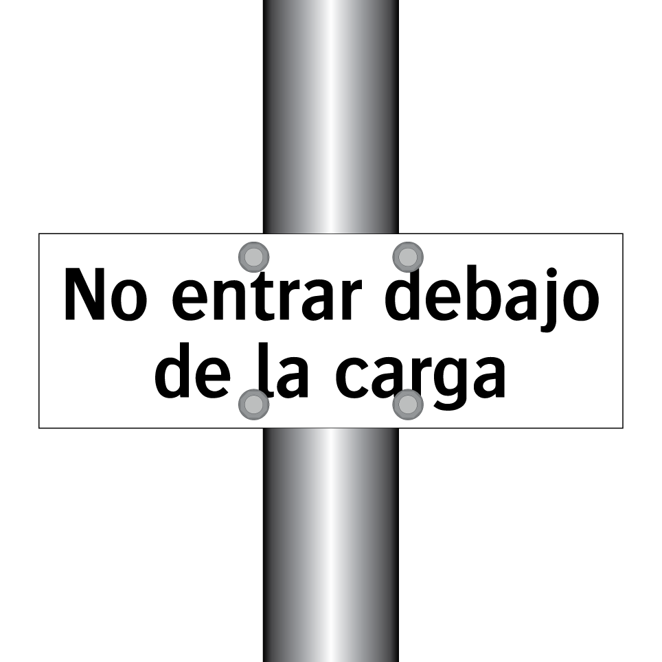 No entrar debajo de la carga