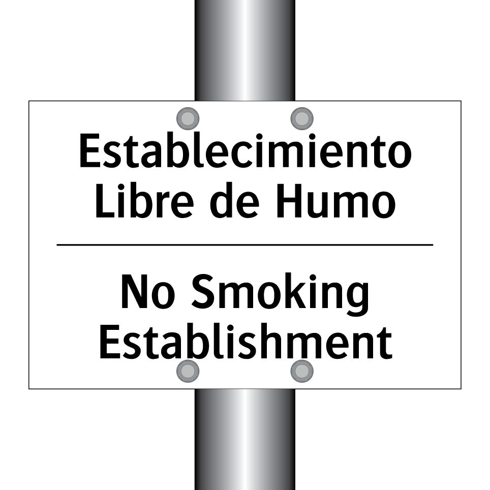 Establecimiento Libre de Humo - No Smoking Establishment