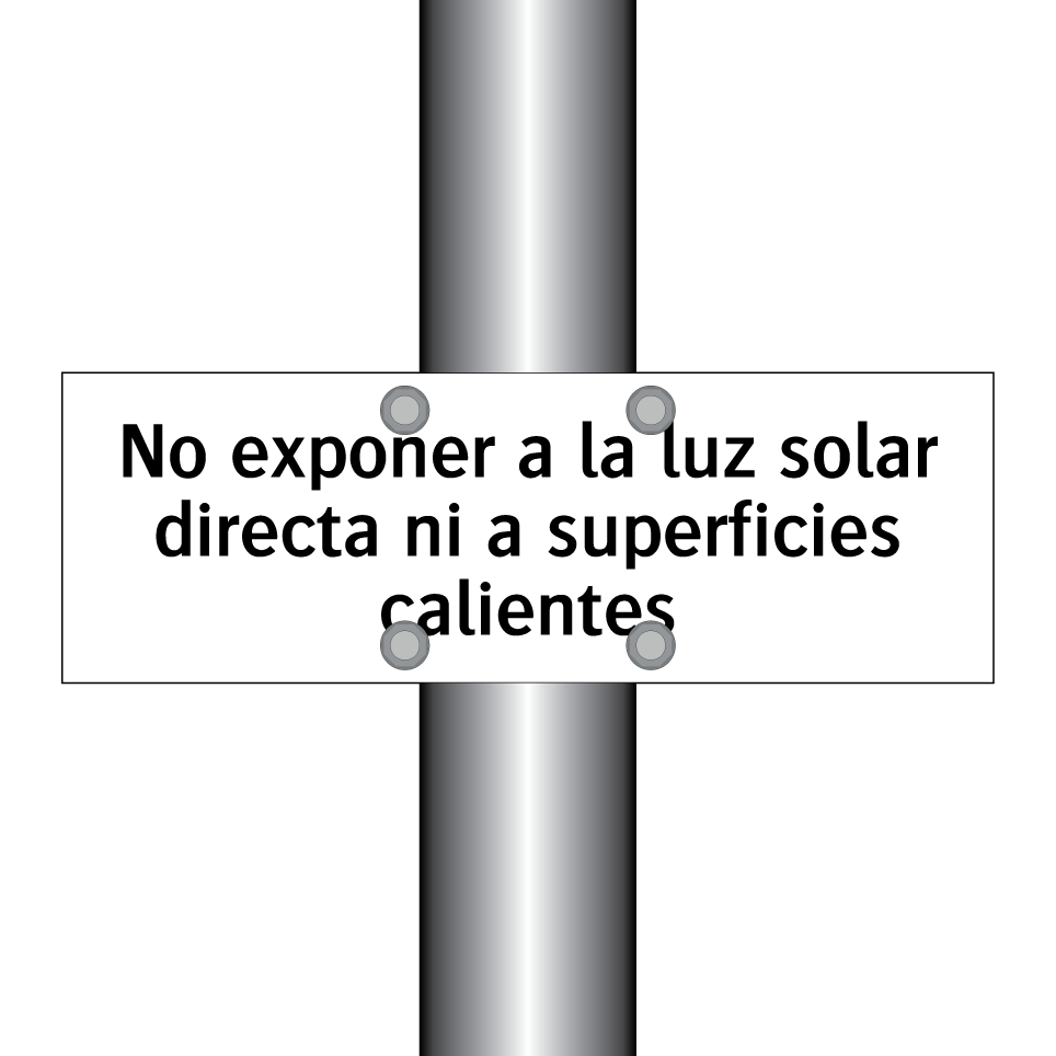 No exponer a la luz solar directa ni a superficies calientes