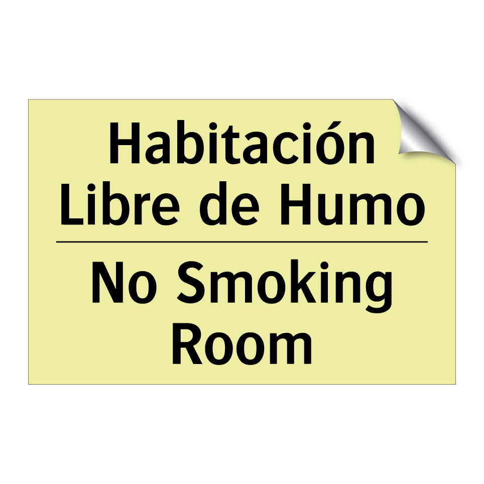 Habitación Libre de Humo - No Smoking Room