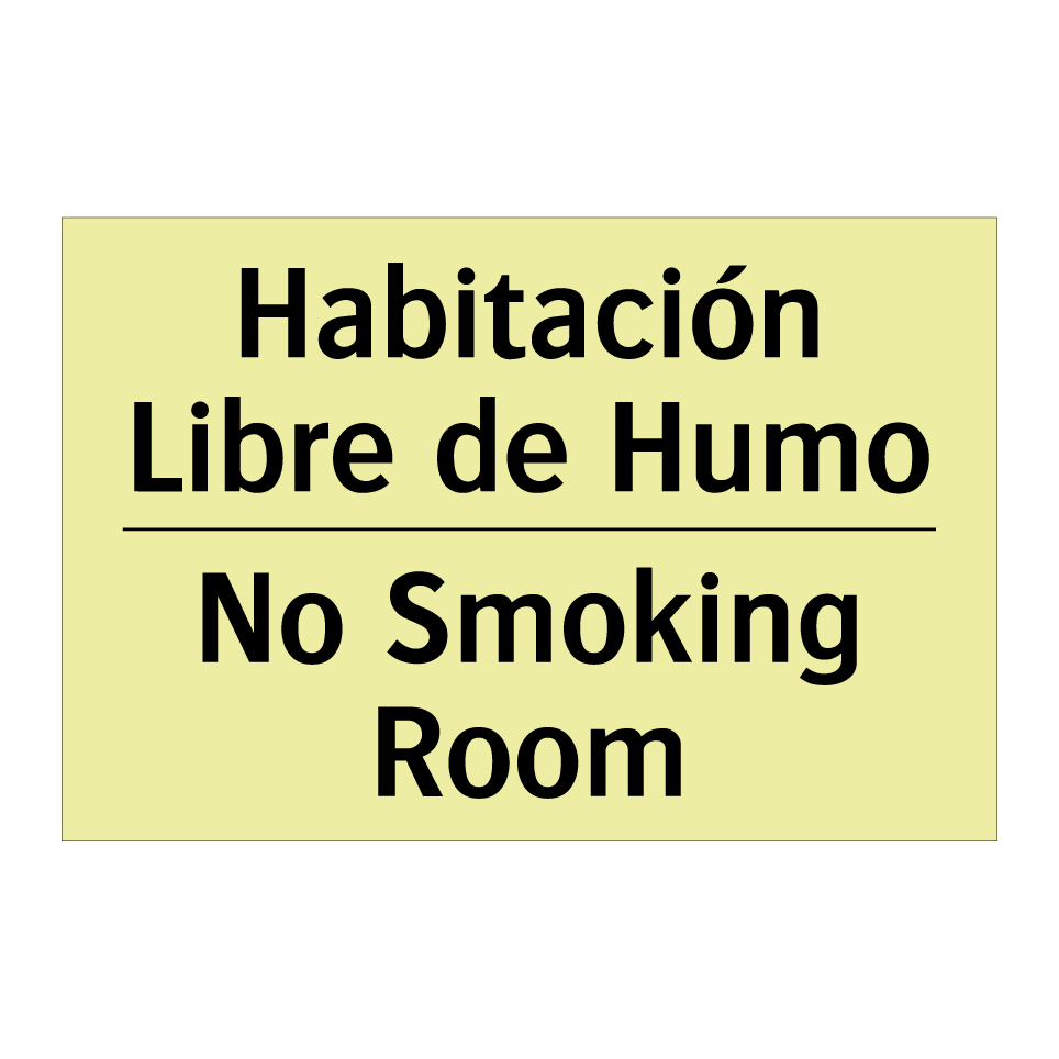 Habitación Libre de Humo - No Smoking Room