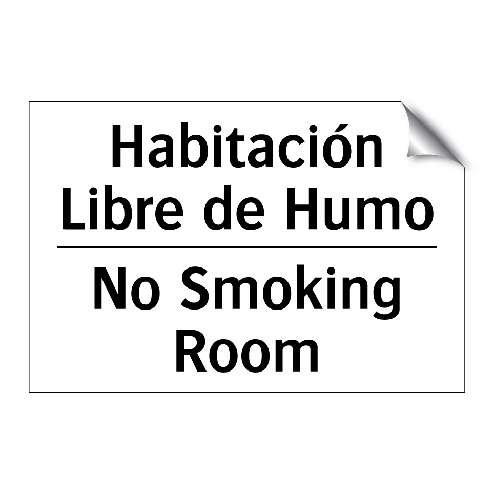 Habitación Libre de Humo - No Smoking Room