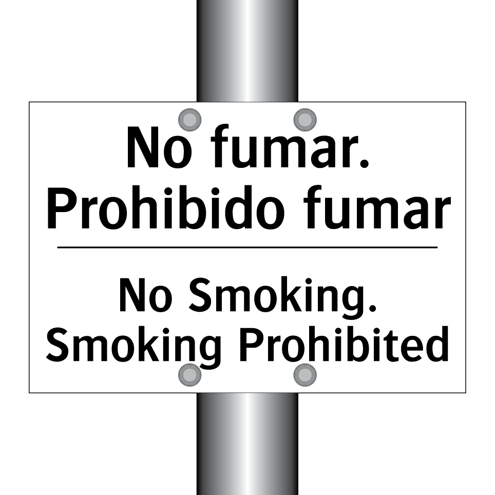 No fumar. Prohibido fumar - No Smoking. Smoking Prohibited