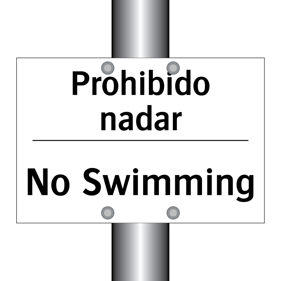 Prohibido nadar - No Swimming