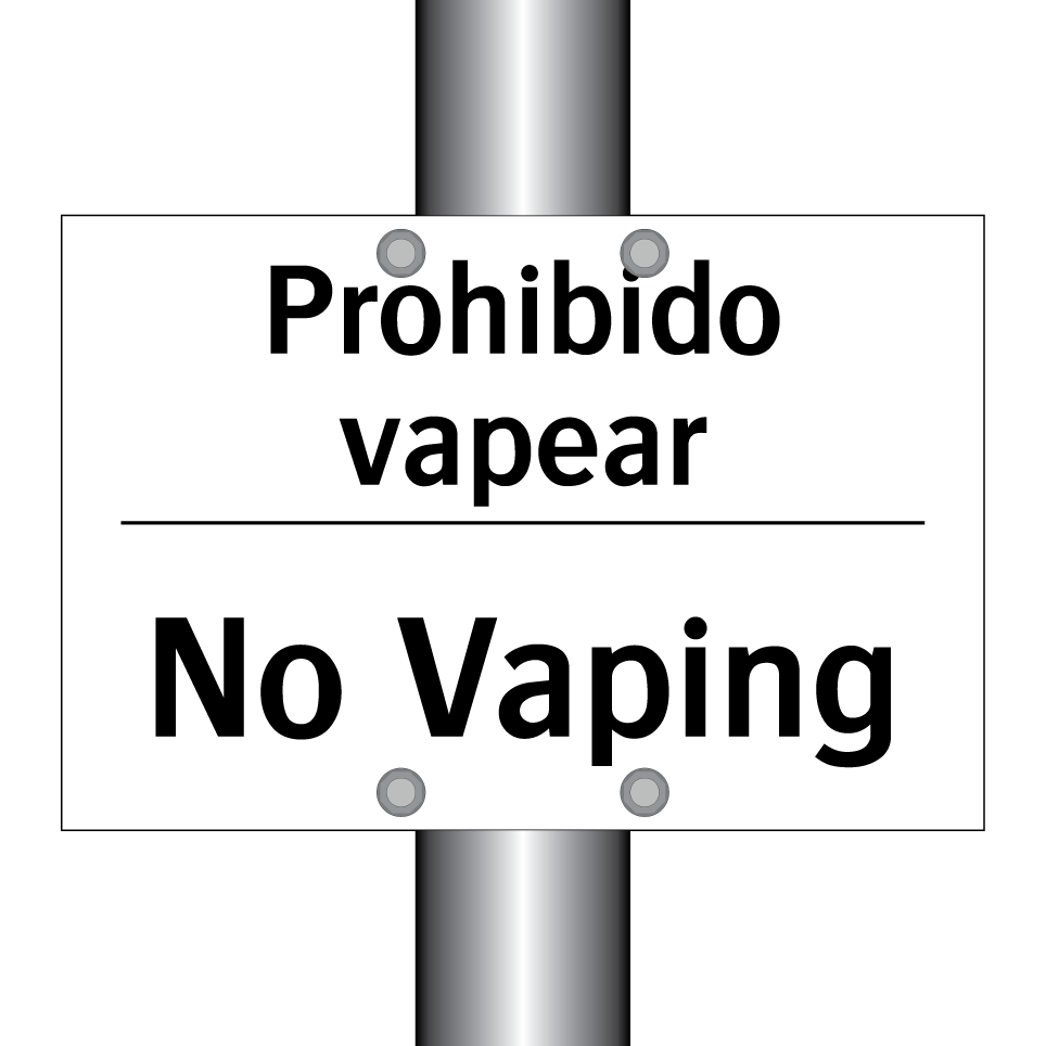 Prohibido vapear - No Vaping