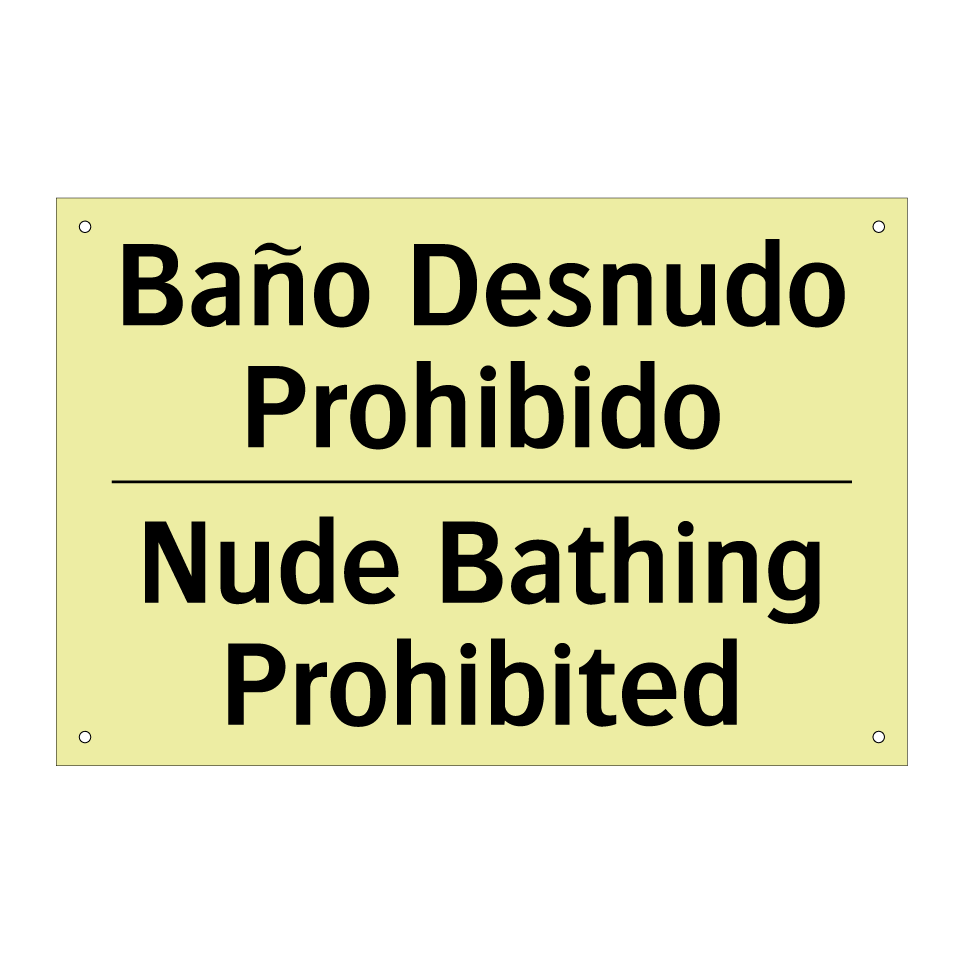 Baño Desnudo Prohibido - Nude Bathing Prohibited