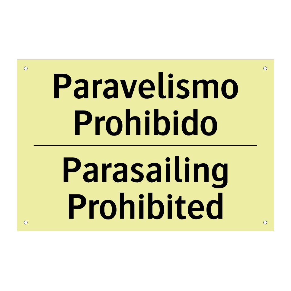 Paravelismo Prohibido - Parasailing Prohibited