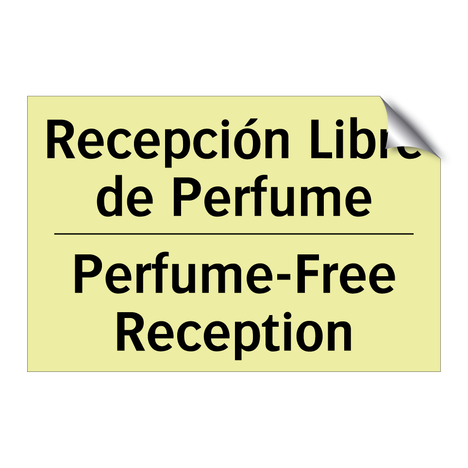 Recepción Libre de Perfume - Perfume-Free Reception