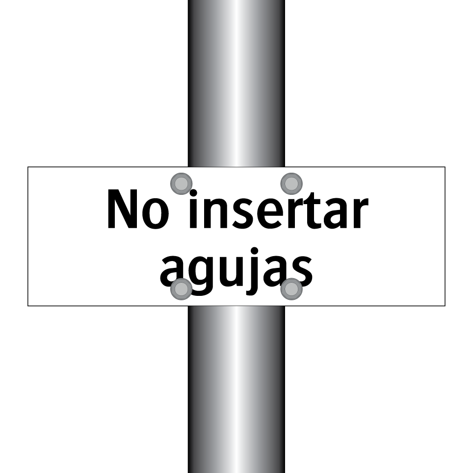 No insertar agujas
