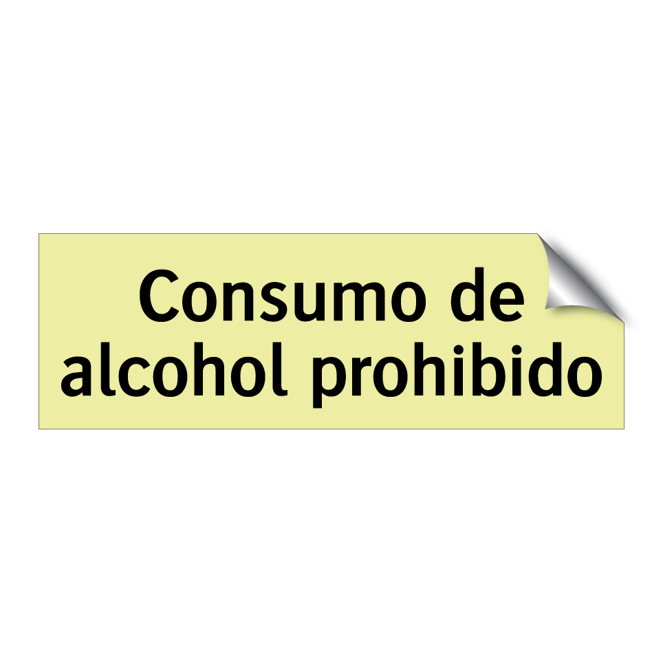 Consumo de alcohol prohibido