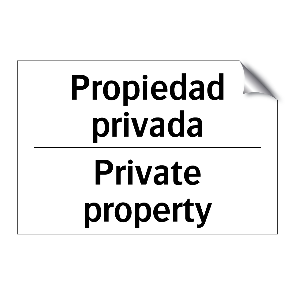 Propiedad privada - Private property
