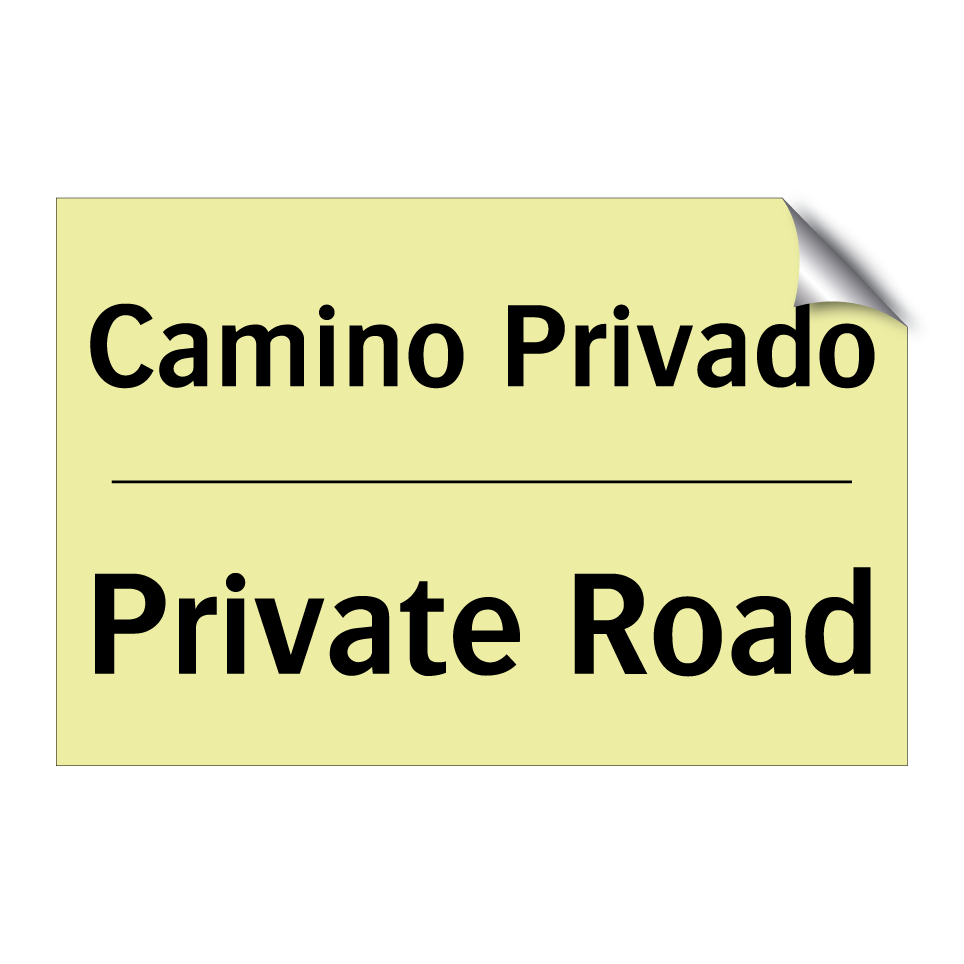 Camino Privado - Private Road