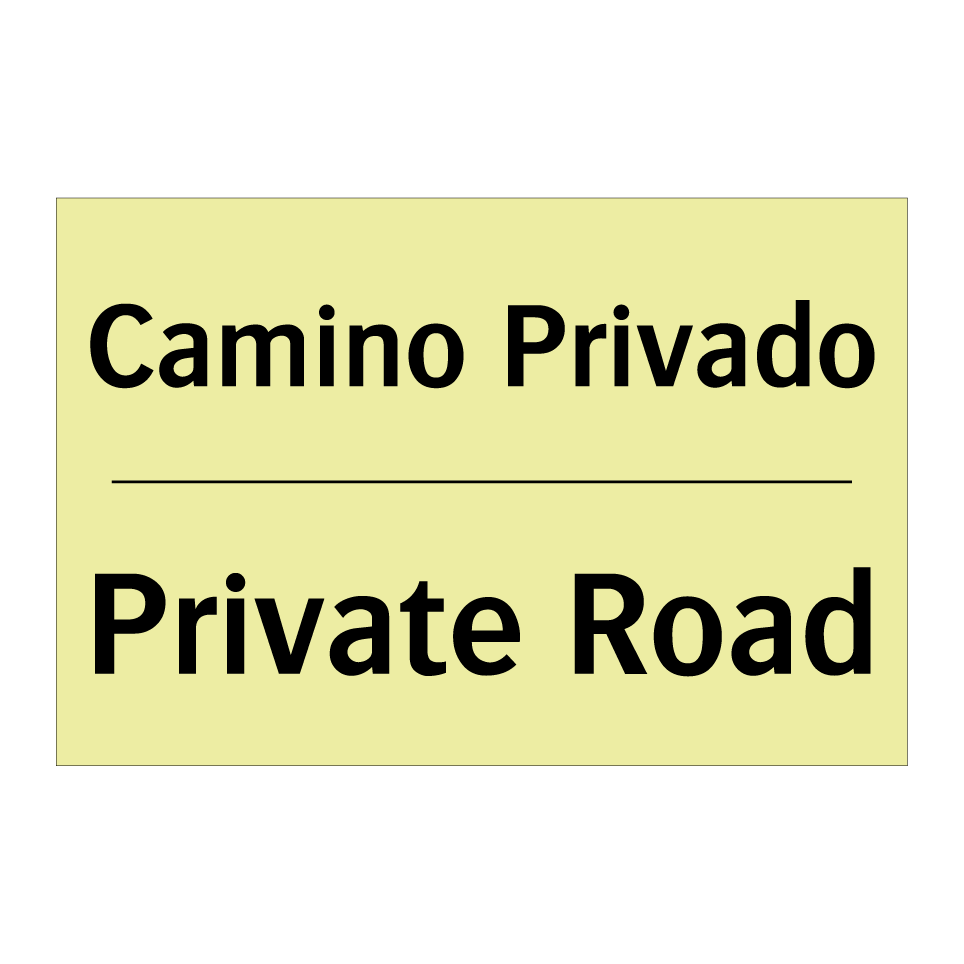 Camino Privado - Private Road