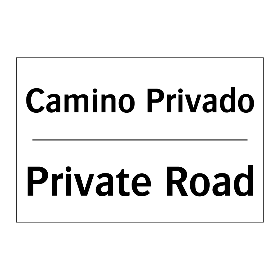 Camino Privado - Private Road