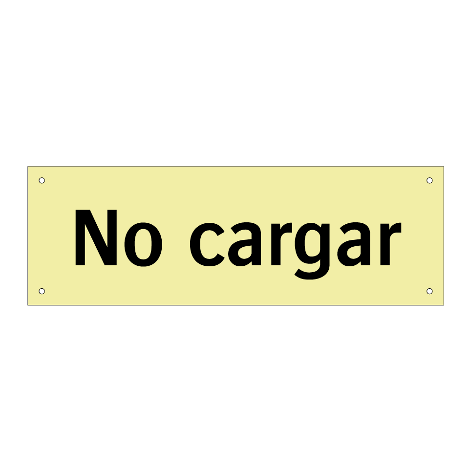 No cargar
