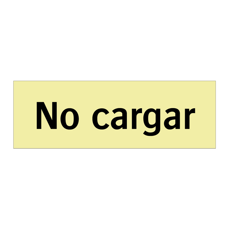 No cargar