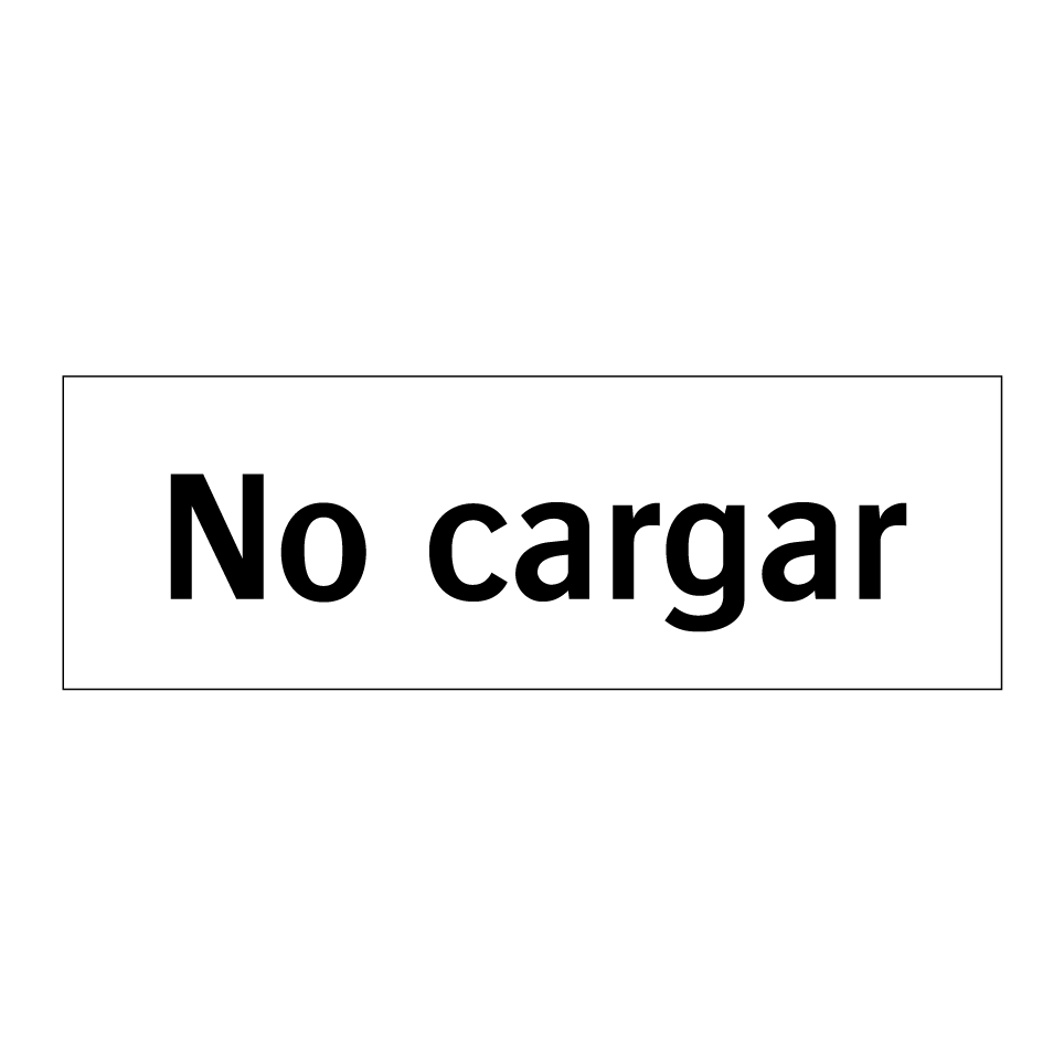 No cargar