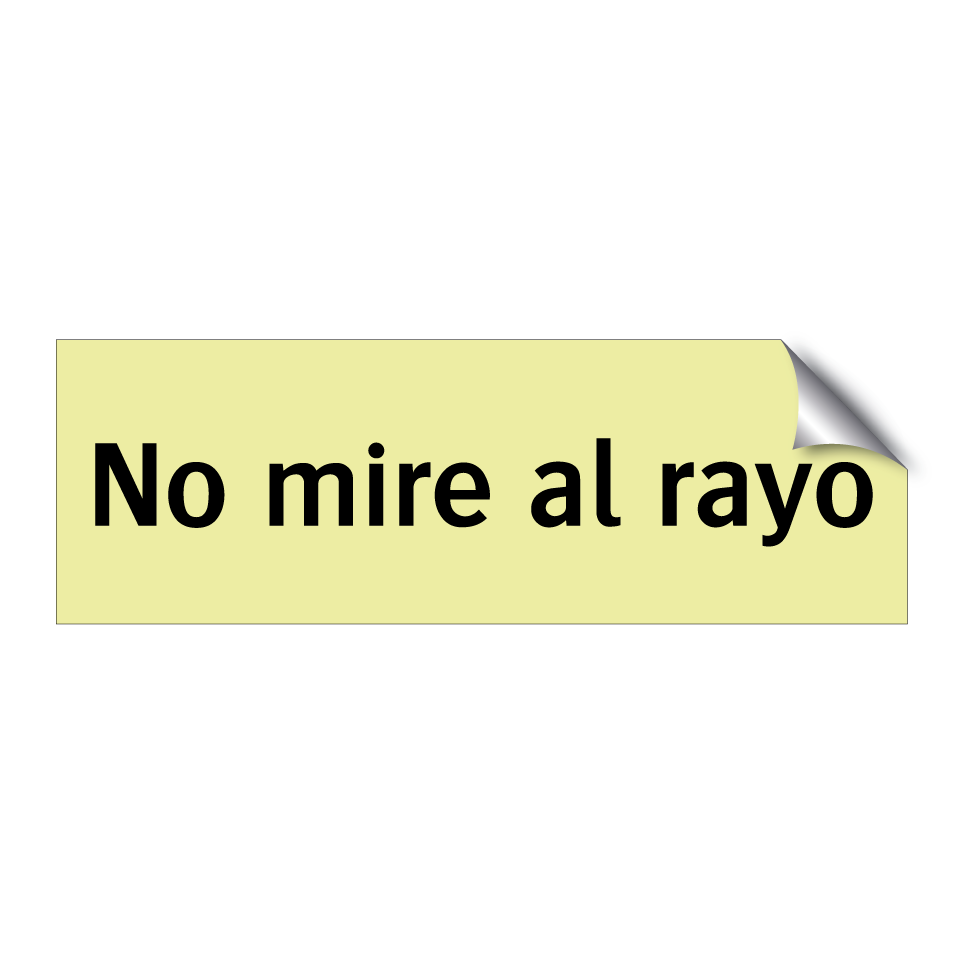 No mire al rayo