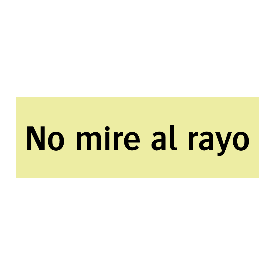 No mire al rayo
