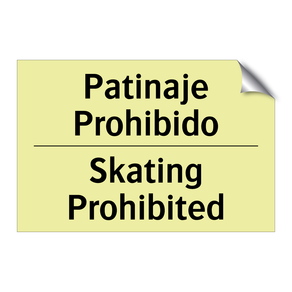 Patinaje Prohibido - Skating Prohibited