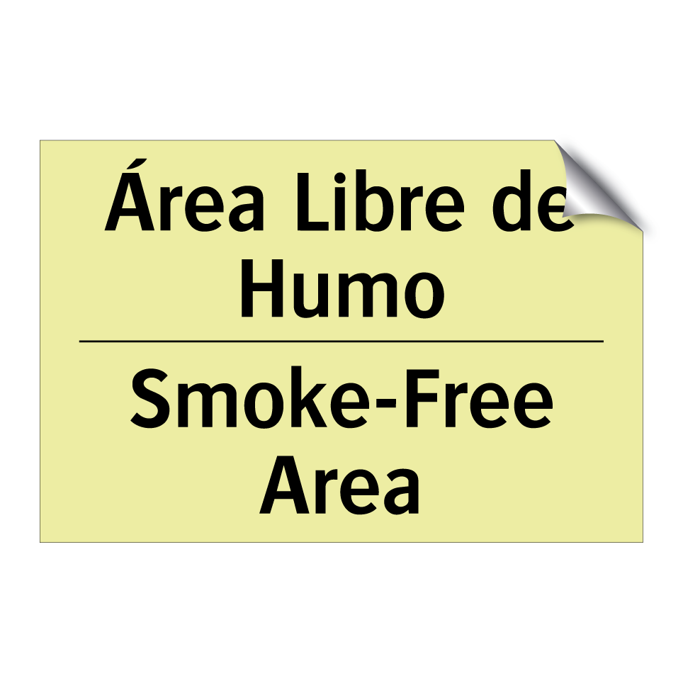 Área Libre de Humo - Smoke-Free Area