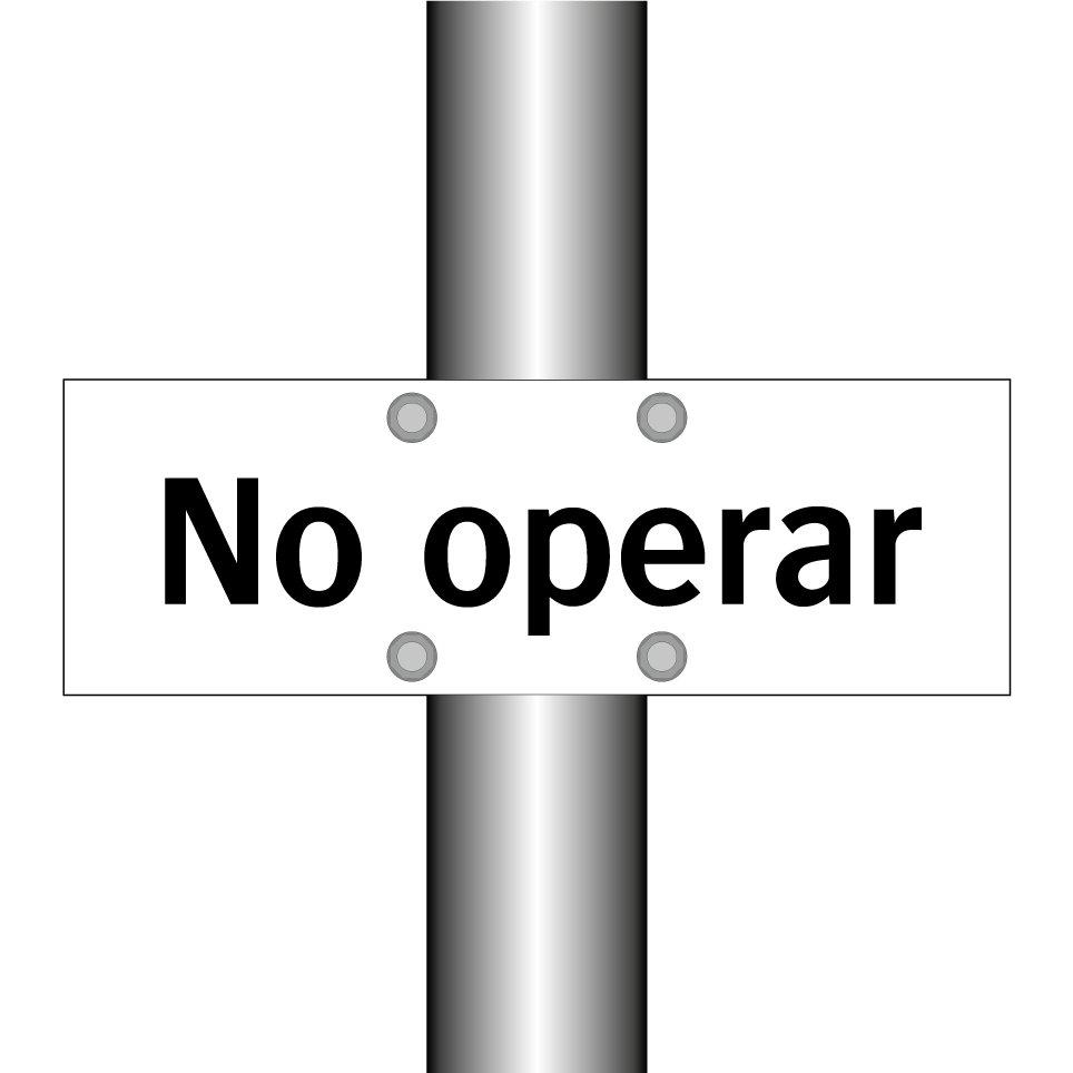 No operar