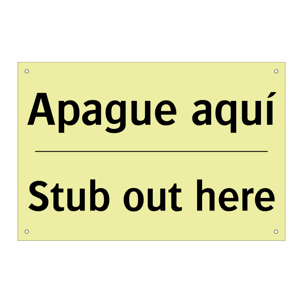 Apague aquí - Stub out here