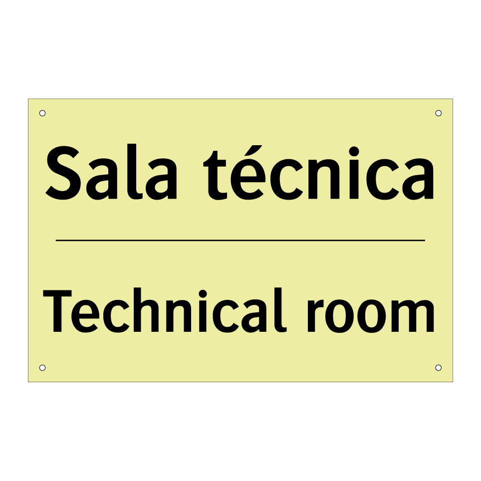 Sala técnica - Technical room