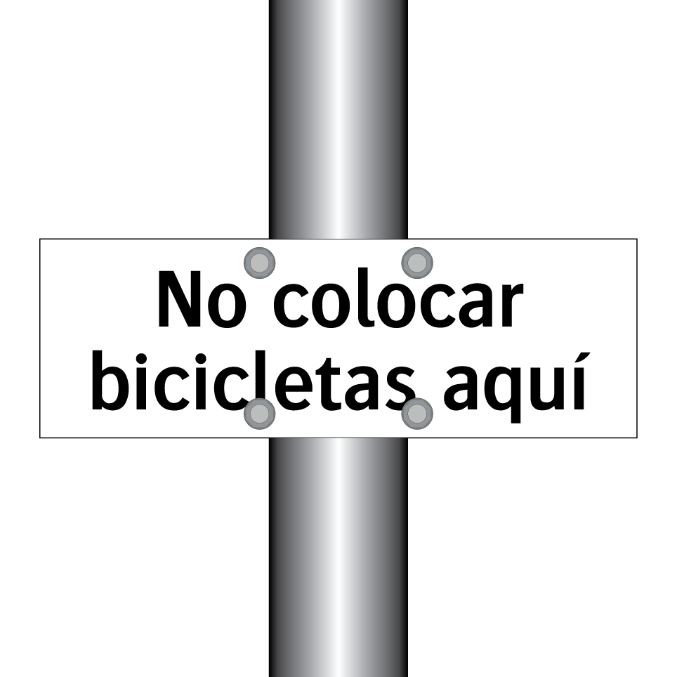 No colocar bicicletas aquí