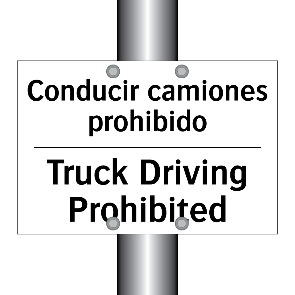 Conducir camiones prohibido - Truck Driving Prohibited