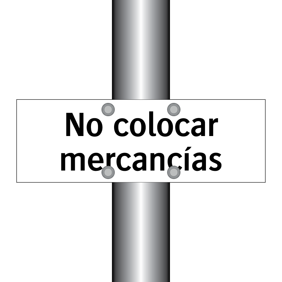 No colocar mercancías