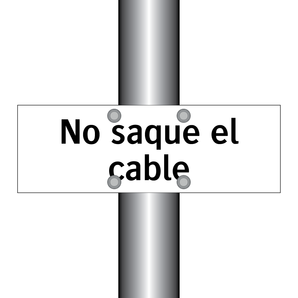 No saque el cable