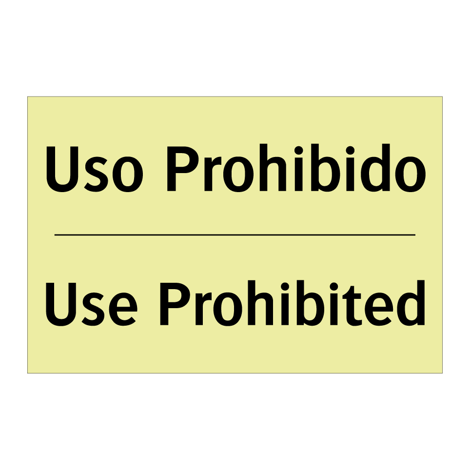 Uso Prohibido - Use Prohibited