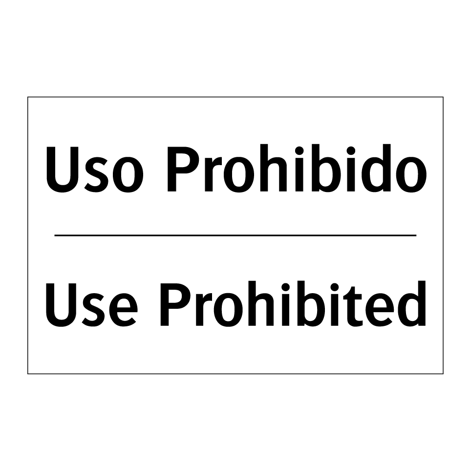 Uso Prohibido - Use Prohibited