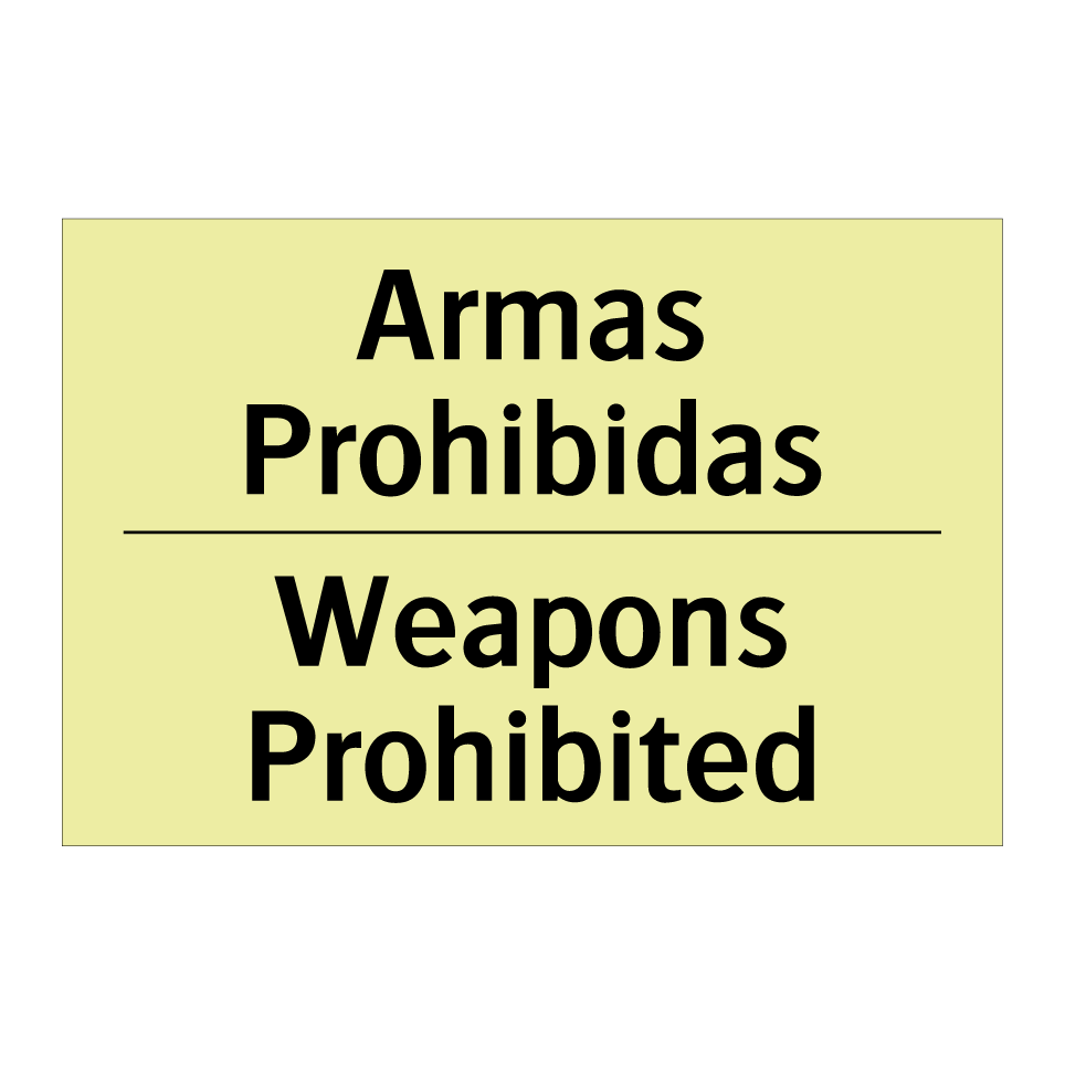 Armas Prohibidas - Weapons Prohibited
