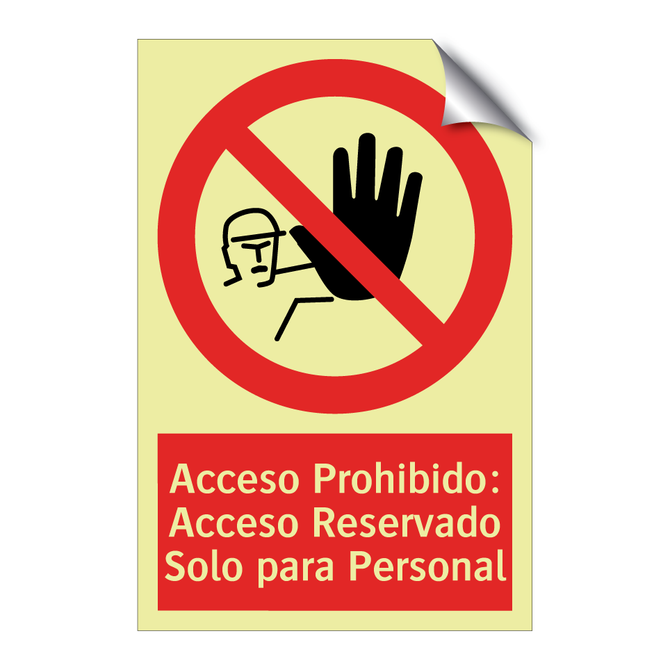 Acceso Prohibido: Acceso Reservado Solo para Personal