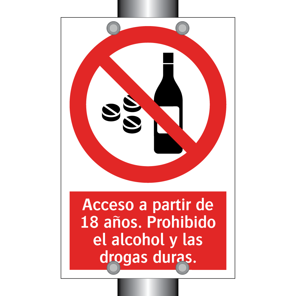 Acceso a partir de 18 años. Prohibido el alcohol y las drogas duras.