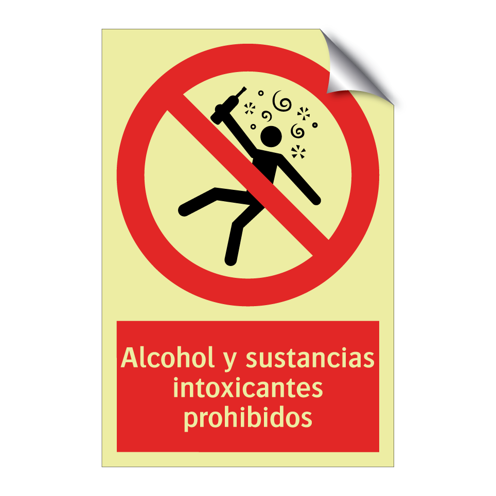 Alcohol y sustancias intoxicantes prohibidos
