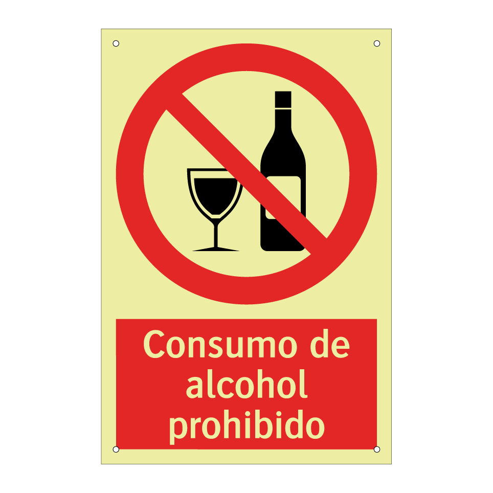 Consumo de alcohol prohibido