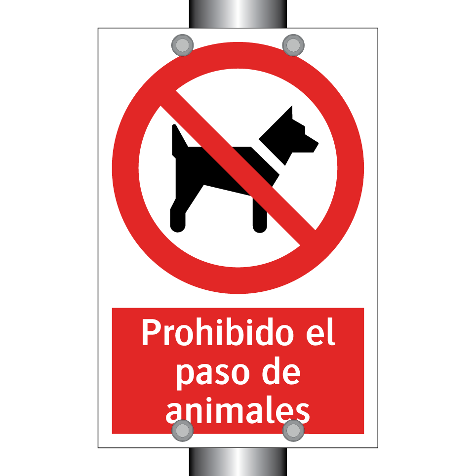 Prohibido el paso de animales