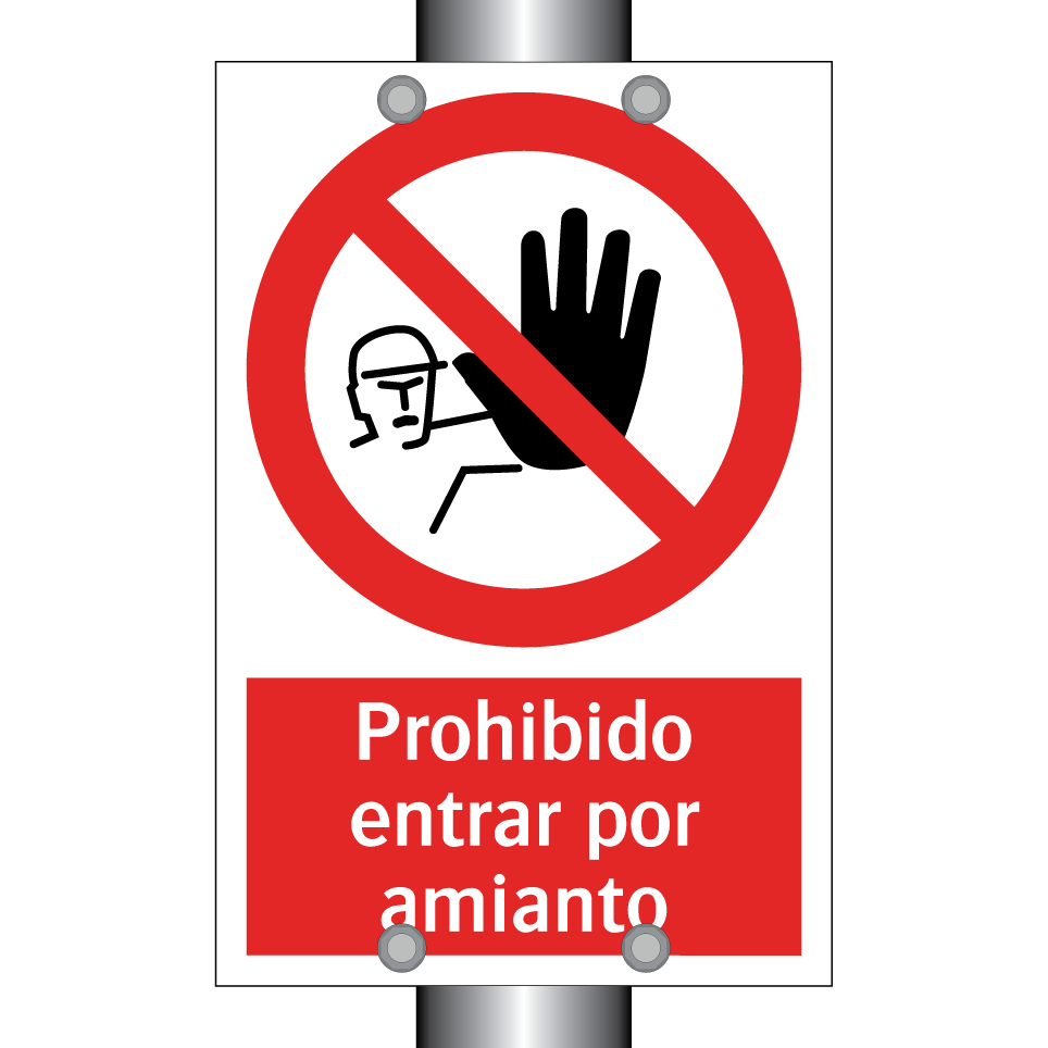 Prohibido entrar por amianto
