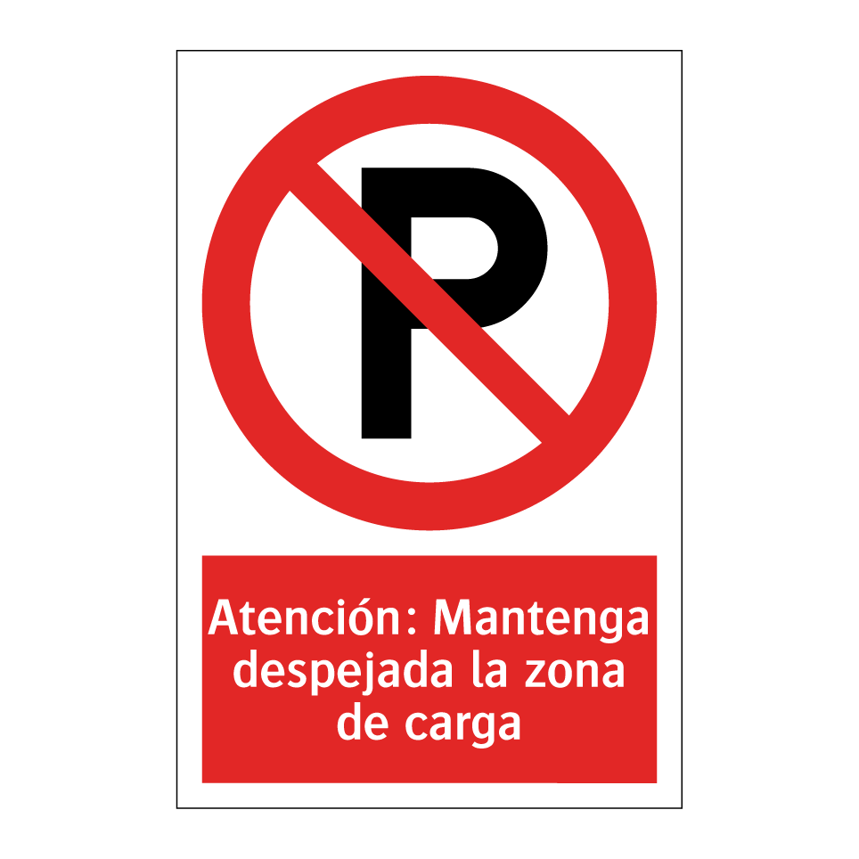 Atención: Mantenga despejada la zona de carga