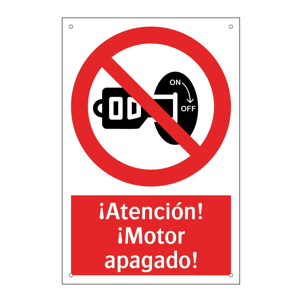 ¡Atención! ¡Motor apagado!