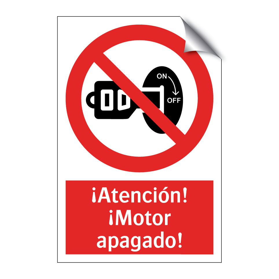 ¡Atención! ¡Motor apagado!