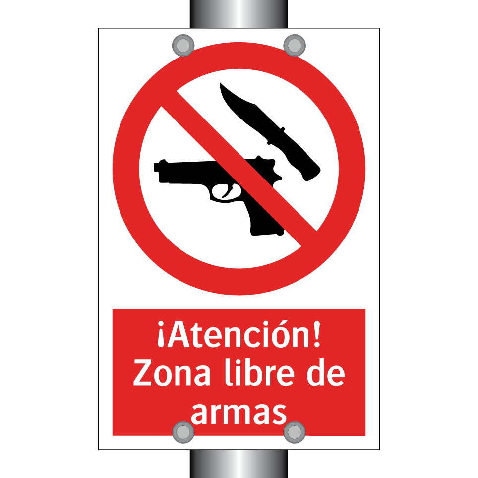 ¡Atención! Zona libre de armas