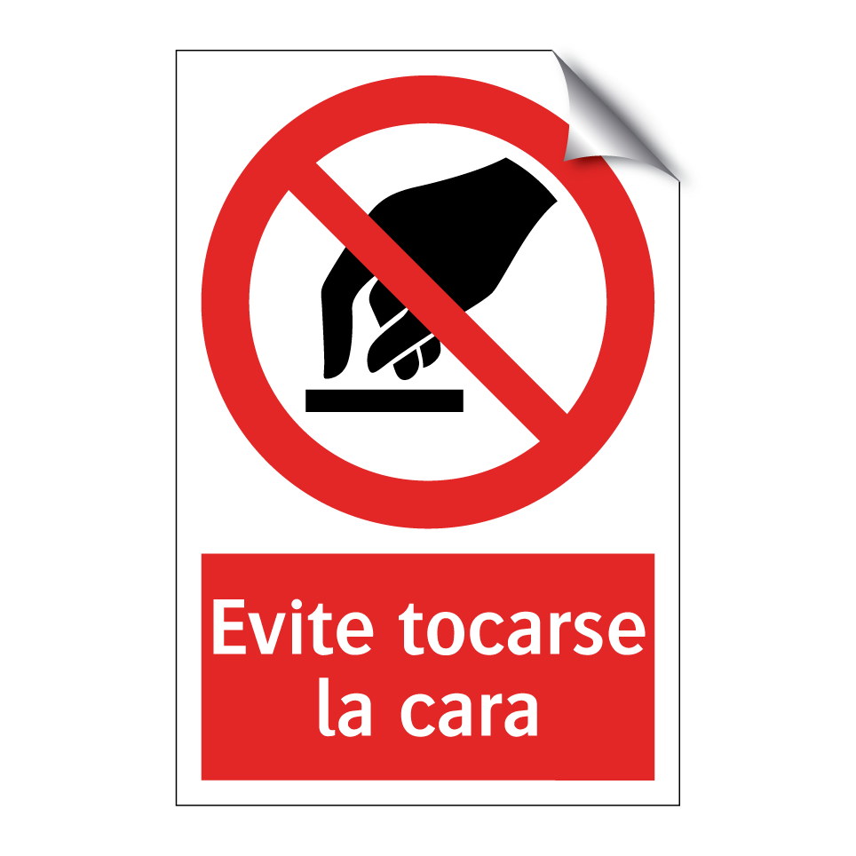 Evite tocarse la cara