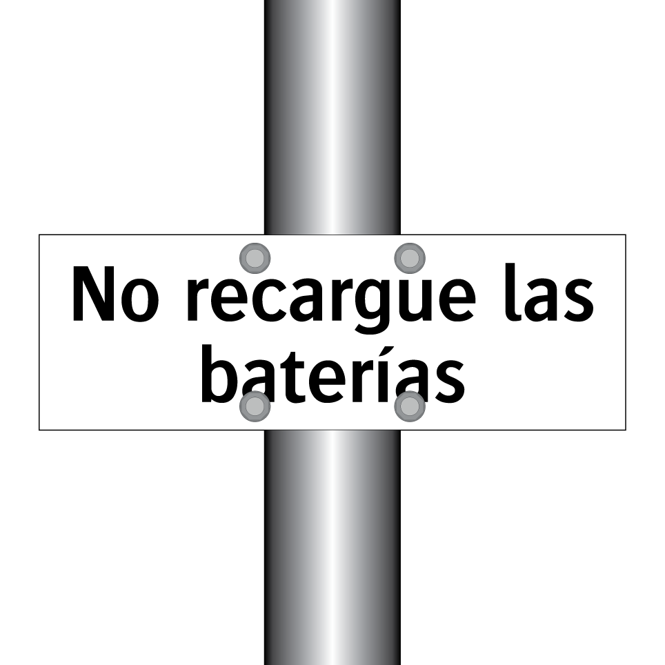 No recargue las baterías