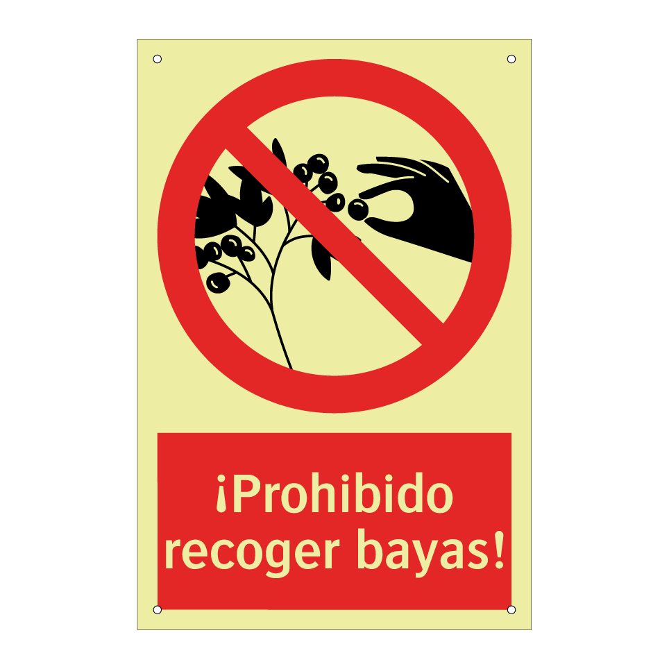 ¡Prohibido recoger bayas!