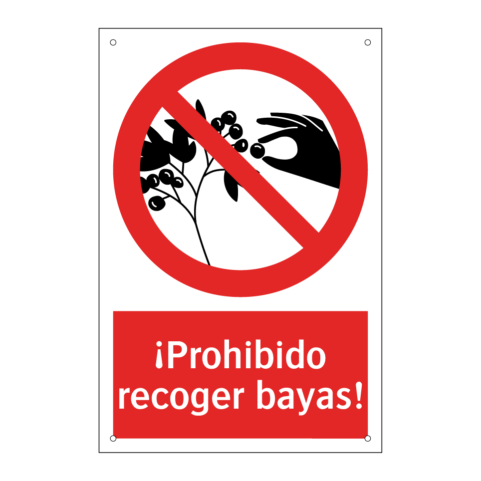 ¡Prohibido recoger bayas!